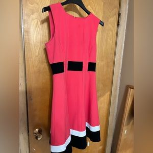 Calvin Klein Black A-Line Mini Dress Scoop Neck Sleeveless